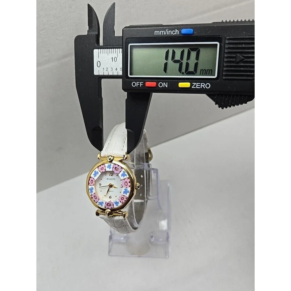 Antica Murrina Rialto Murano Dial Millefiori Women Quartz Watch New Battery Gold